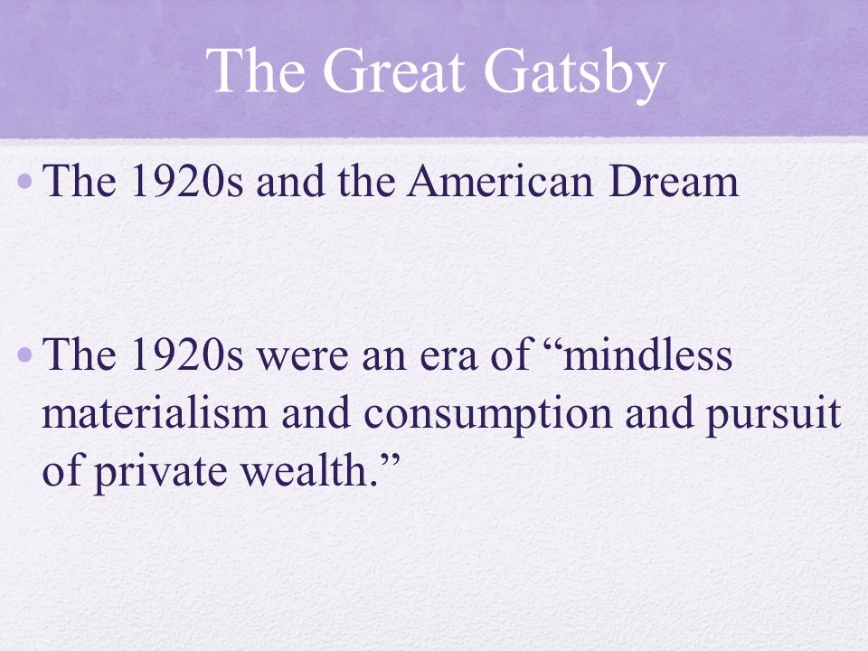 The Great Gatsby essays